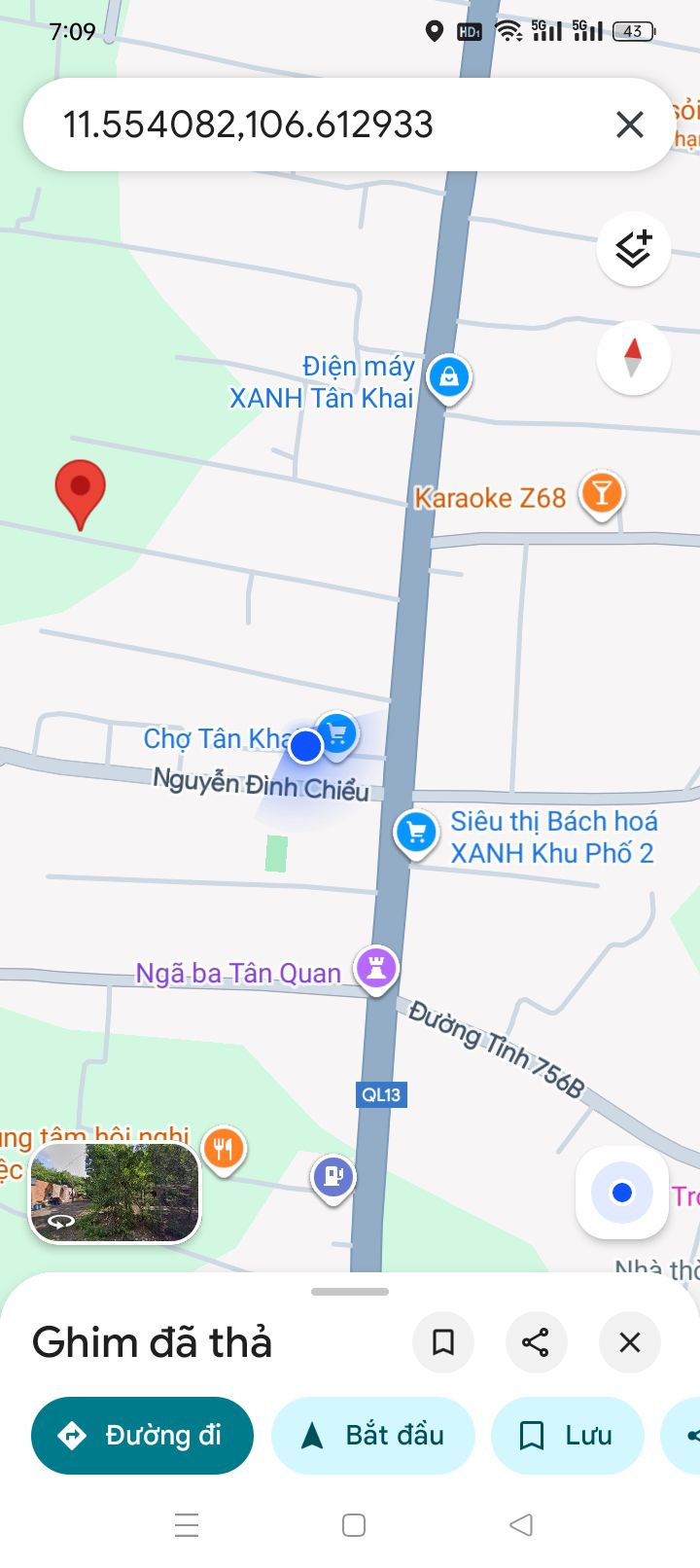 Đất nền 175m² Tân Khai, Chơn Thành giá 800 triệu - Gần chợ và trường học!