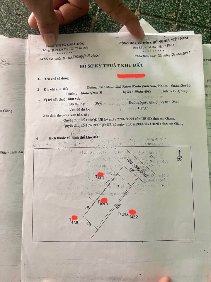 Nhà mặt hẻm ngã ba nhà thờ, Châu Phú B, 107.44m² giá 1.7 tỷ - Đầu tư sinh lời!