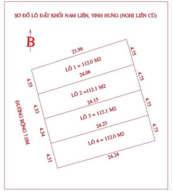 Đất nền Nghi Liên 112m² giá 2 tỷ - Cơ hội đầu tư tuyệt vời!