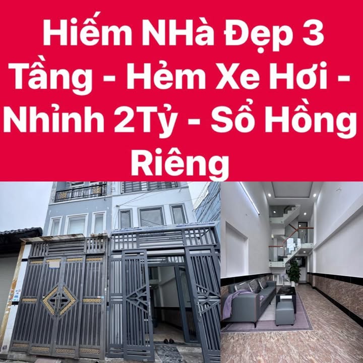 Nhà riêng Hiệp Thành, Quận 12, 33m² giá 2 tỷ - Sổ hồng riêng, hẻm xe hơi!