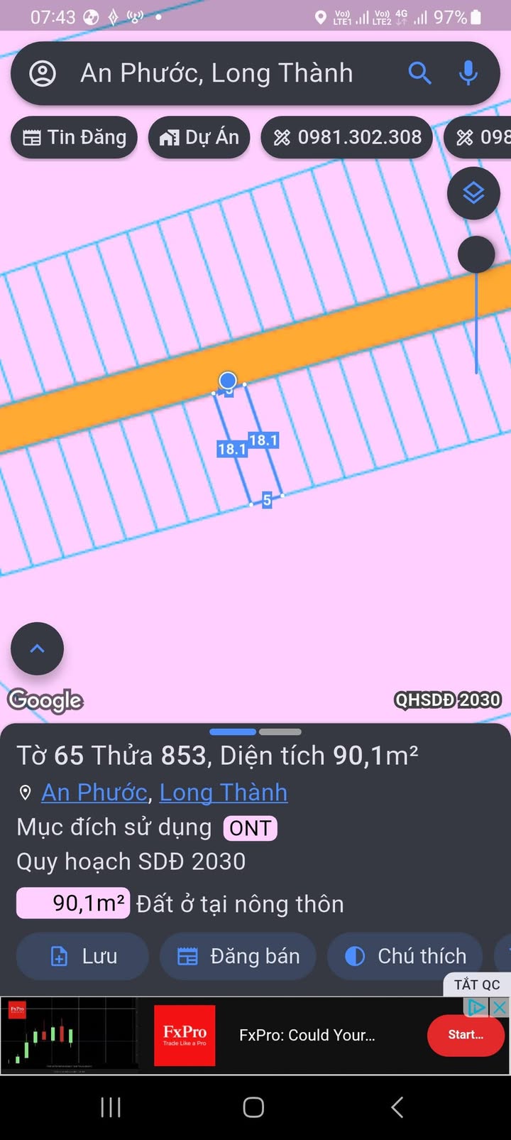 Đất nền An Phước Long Thành 90m² giá 1 tỷ - Cơ hội đầu tư lý tưởng!