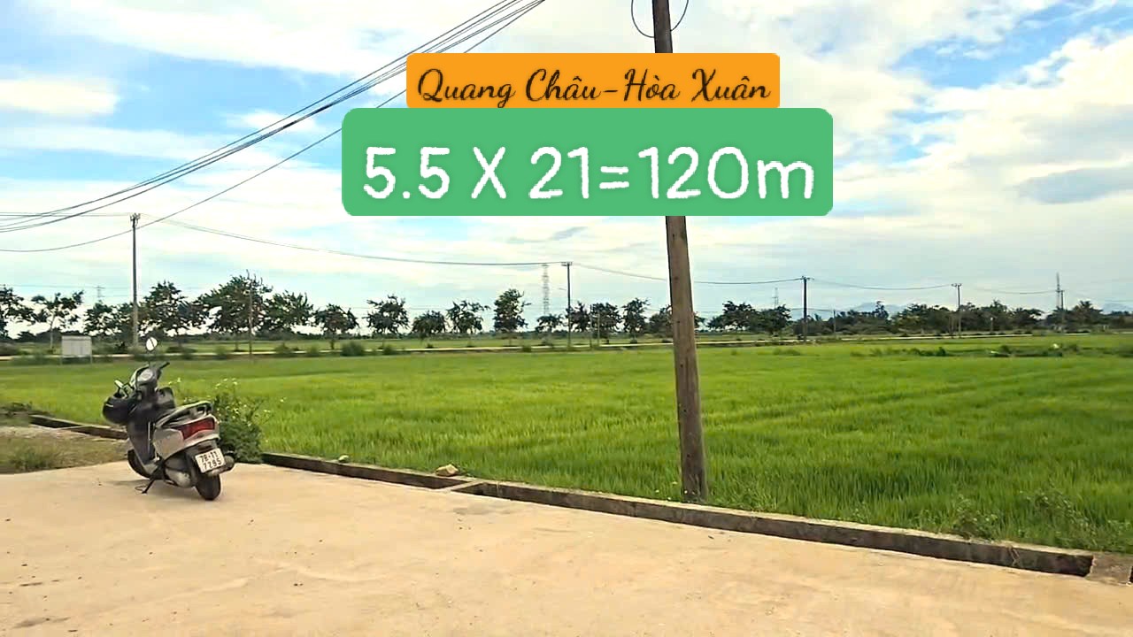 Đất nền Quang Châu Đà Nẵng 120m² giá 2.05 tỷ - Sổ đỏ chính chủ, đầu tư sinh lời!