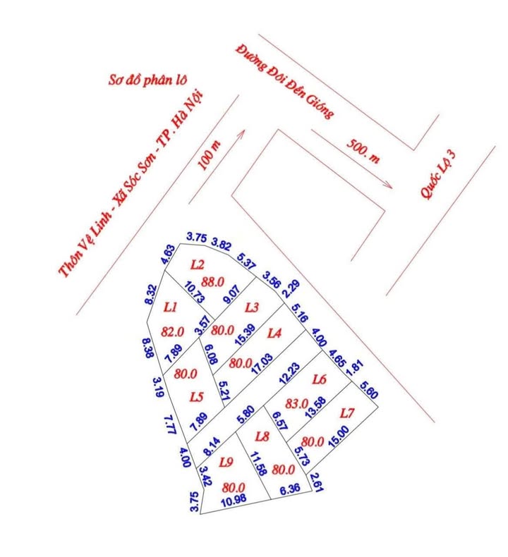 Đất thổ cư Vệ Linh - Sóc Sơn 80m² giá tốt - Cơ hội đầu tư hiếm có!