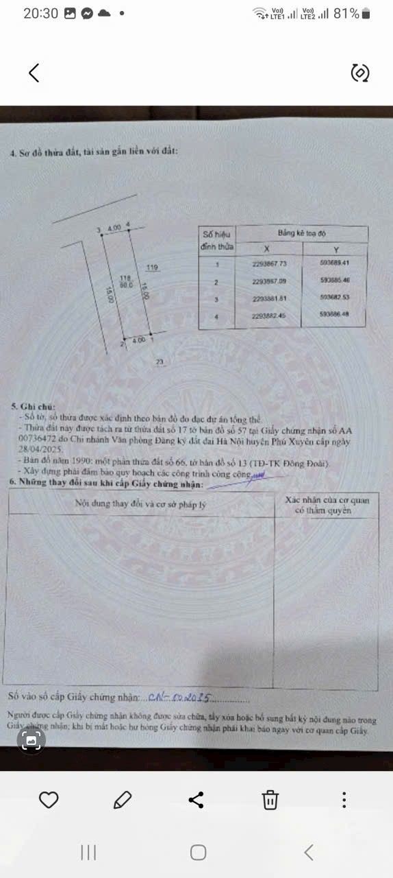 Đất thổ cư Phú Xuyên 60m² giá 2.05 tỷ - Đường ô tô rộng rãi!