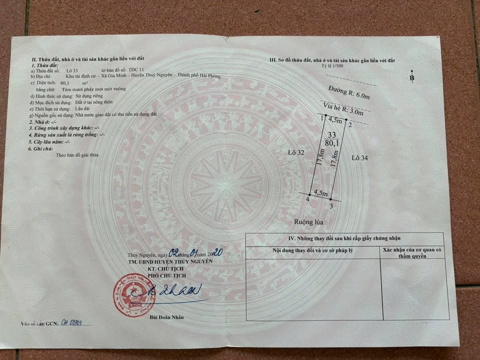 Đất nền khu TDC Gia Minh, Bạch Đằng, Thủy Nguyên - 80m² giá 1 tỷ - Đầu tư sinh lời!