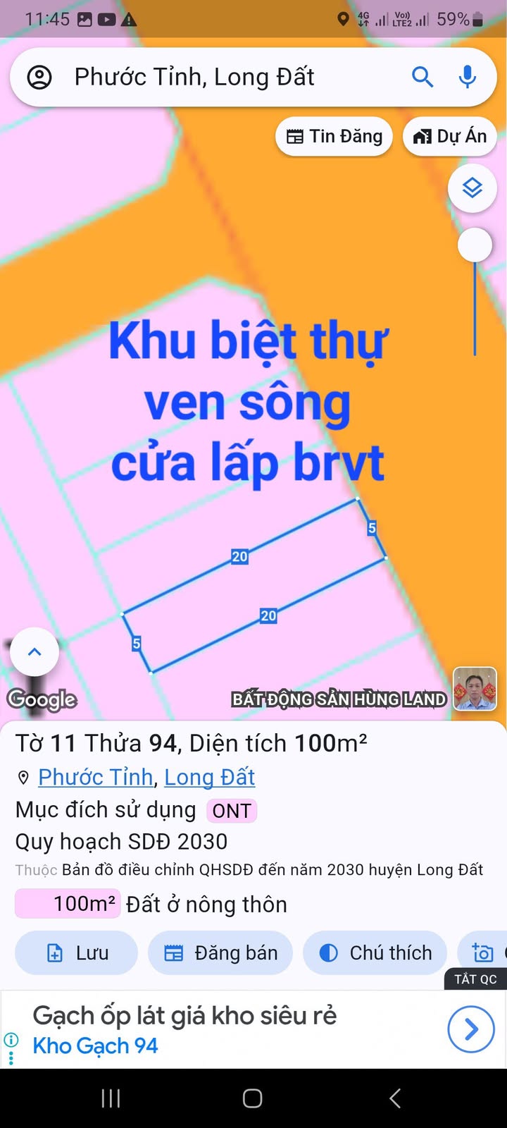 Nhà phố tại xã Phước Tỉnh, Long Điền, 100m² giá 2.8 tỷ - Đầu tư lý tưởng!