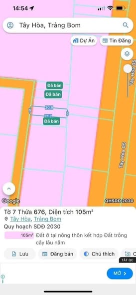 Đất nền liền kề Tây Hòa, Trảng Bom 100m² giá 700 triệu - Sổ đỏ chính chủ!