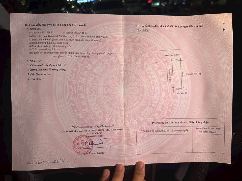 Đất nền mặt đường Làng Trung, An Hưng 66.6m² - Sổ hồng chính chủ, kinh doanh thuận lợi!