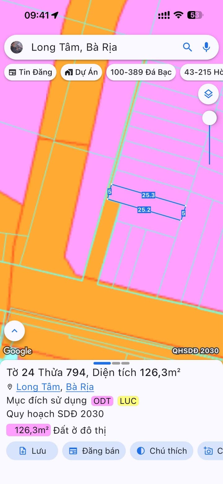 Đất thổ cư phường Long Tâm 125m² giá 2.07 tỷ - Đầu tư sinh lời ngay!