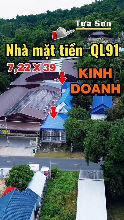 Nhà mặt tiền kinh doanh QL91, Tịnh Biên, An Giang 430m² - Vị trí vàng, tiềm năng sinh lời!