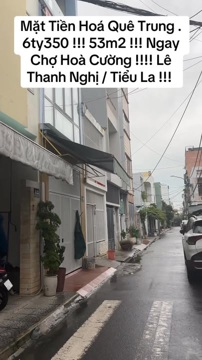 Nhà mặt tiền Hóa Quế Trung 1, quận Hải Châu, 53m² giá 6.35 tỷ - Đầu tư sinh lời ngay!