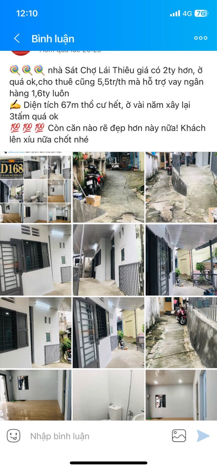 Nhà riêng Lái Thiêu 67m² giá thỏa thuận - Chính chủ cần bán gấp!