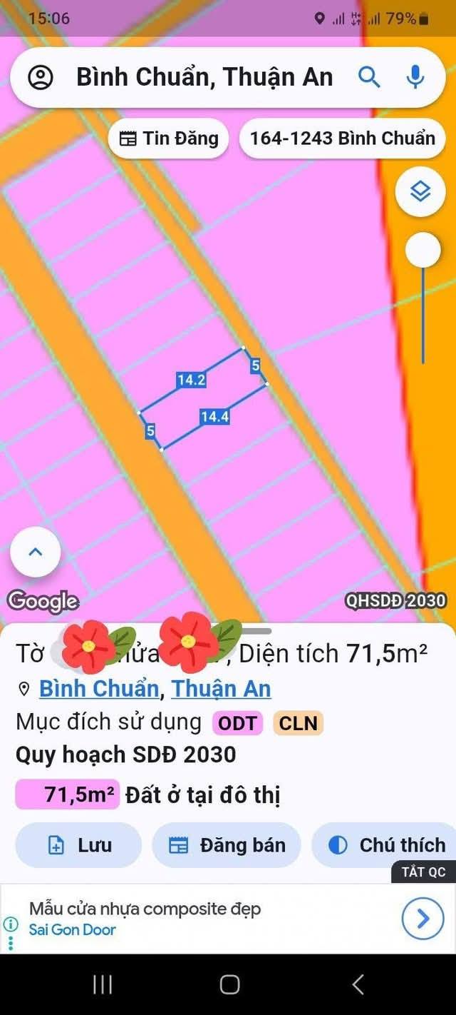 Đất nền 2 mặt tiền đường Bình Chuẩn 34, 71.5m² giá chỉ 2.75 tỷ - Cơ hội đầu tư tuyệt vời!