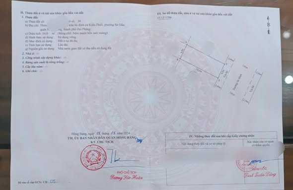 Đất nền Sở Dầu Hồng Bàng 54m² giá 4 tỷ 145 - Khu dân cư đồng bộ, vị trí đắc địa!