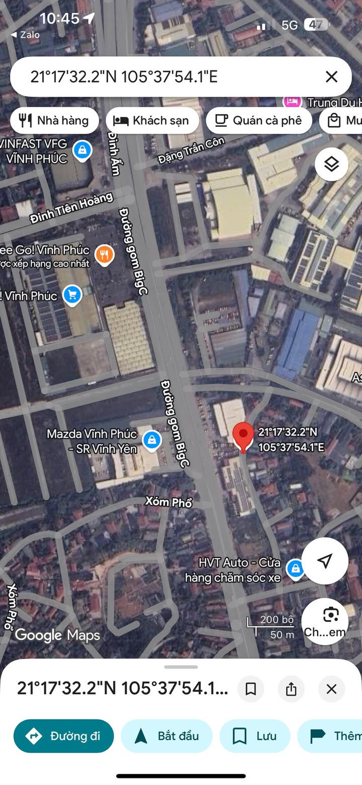 Đất thổ cư 100m² Quất Lưu - Bình Xuyên chỉ 2,5 tỷ - Đối diện siêu thị Go!