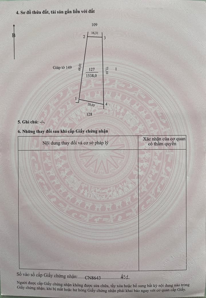 Đất nền mặt tiền Quốc lộ 54 xã Phong Hòa 2037m² giá chỉ 4 tỷ - Cơ hội đầu tư sinh lời cao!