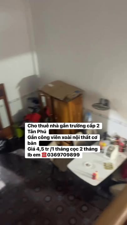 Nhà cho thuê tại Tân Phú, Đồng Xoài - Nội thất cơ bản, giá chỉ 4.5 triệu/tháng!