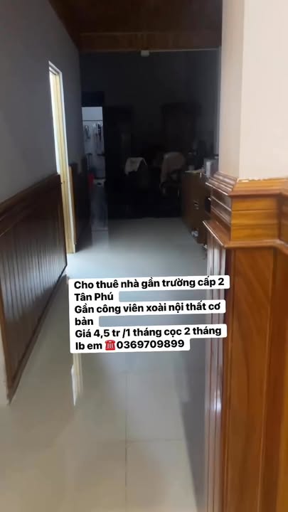 Nhà cho thuê tại Tân Phú, Đồng Xoài - Nội thất cơ bản, giá 4.5 triệu/tháng