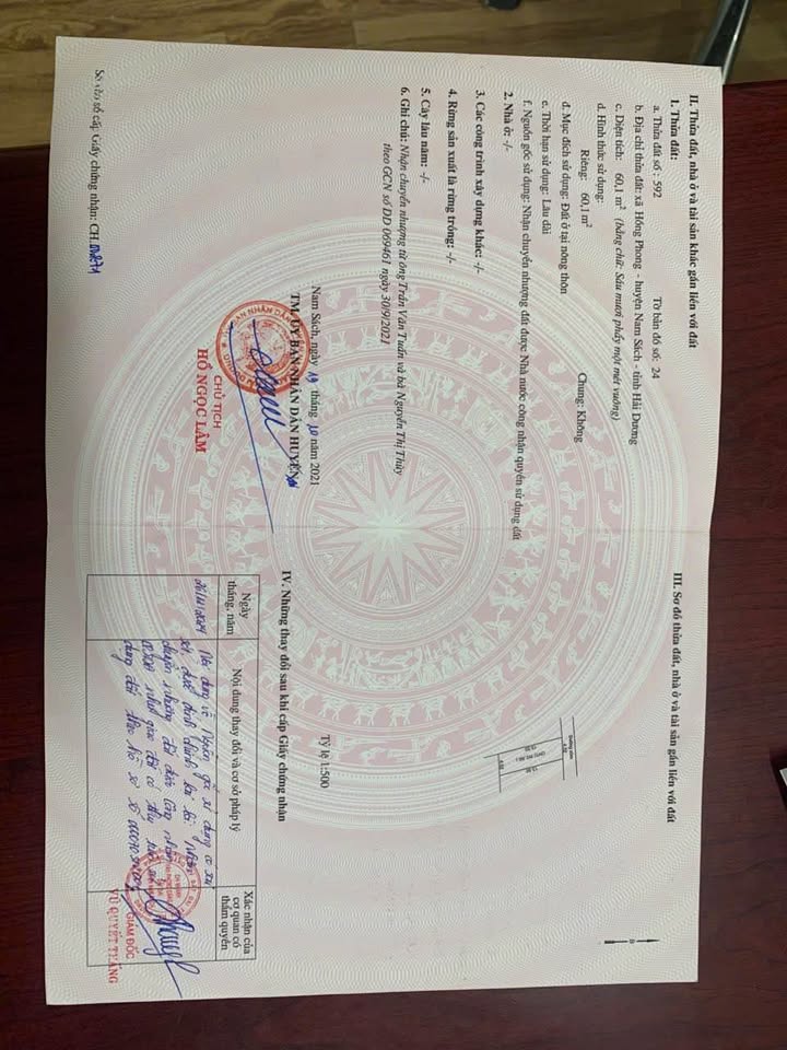 Đất nền Hồng Phong, Nam Sách, Hải Dương 60.1m² giá 700 triệu - Vị trí đẹp gần KCN