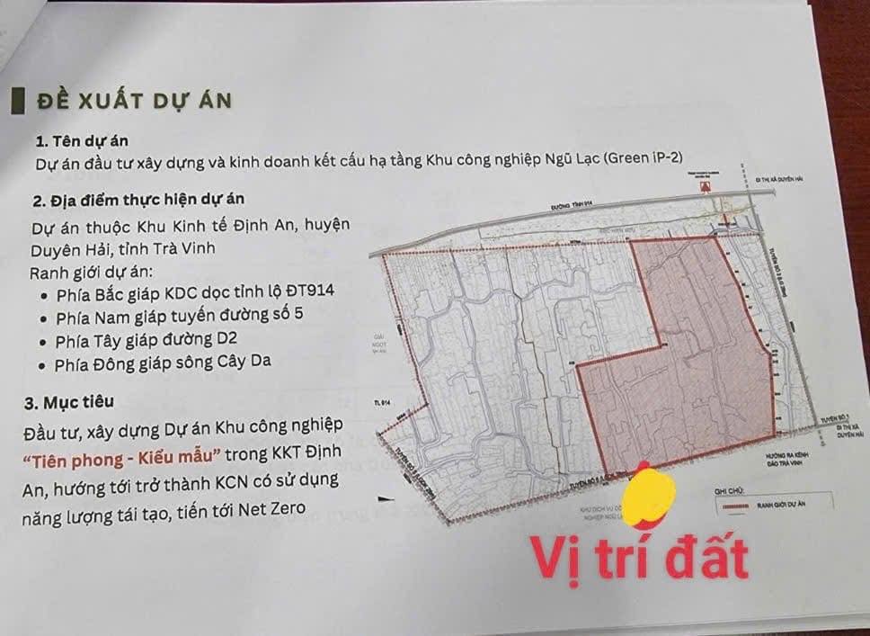 Đất nền Duyên Hải, Trà Vinh 4000m² giá 2 tỷ - Đối diện khu công nghiệp Ngũ Lạc!