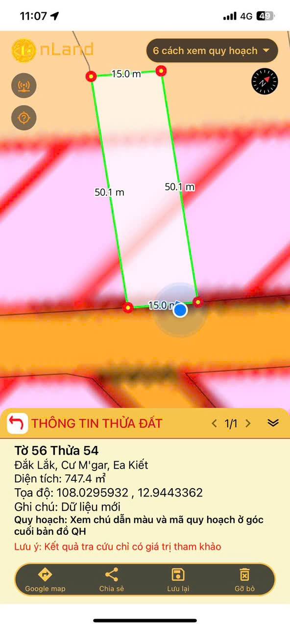 Đất thổ cư thôn 3, xã Ea Kiết, huyện Cư M'gar 750m² giá 75 triệu - Đầu tư sinh lời ngay!