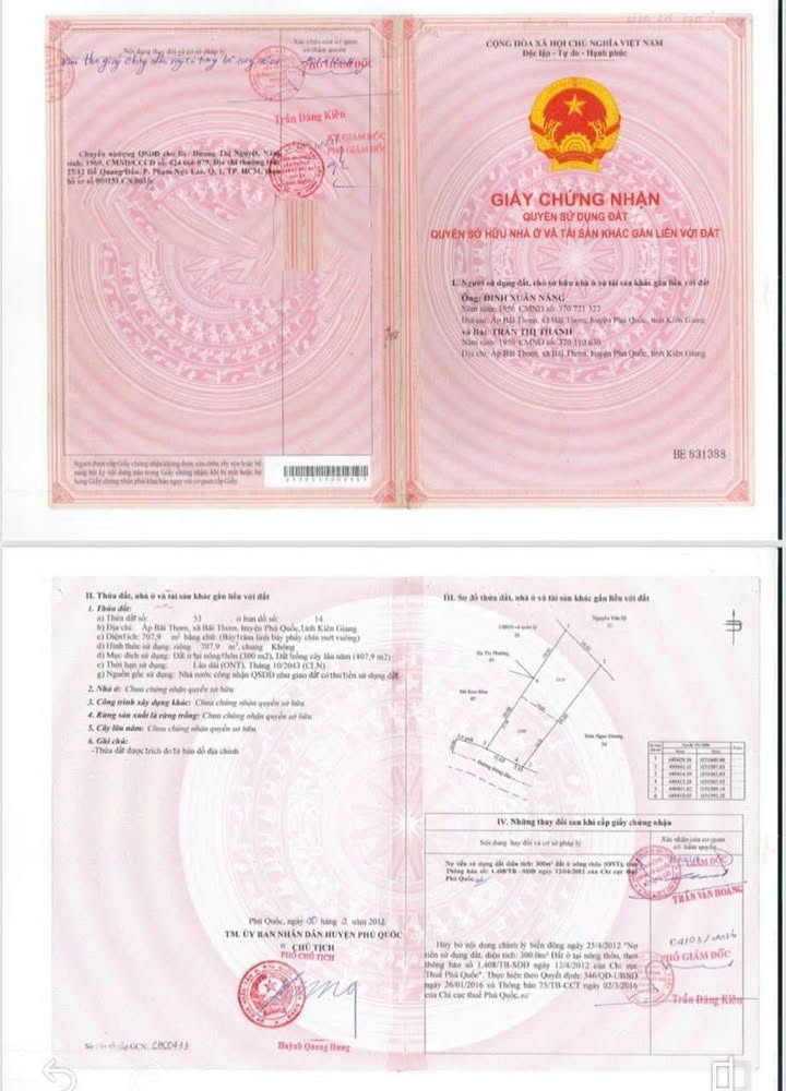 Đất nền Bãi Thơm Phú Quốc 707m² giá chỉ 3 tỷ - Mặt tiền đường đông đúc!