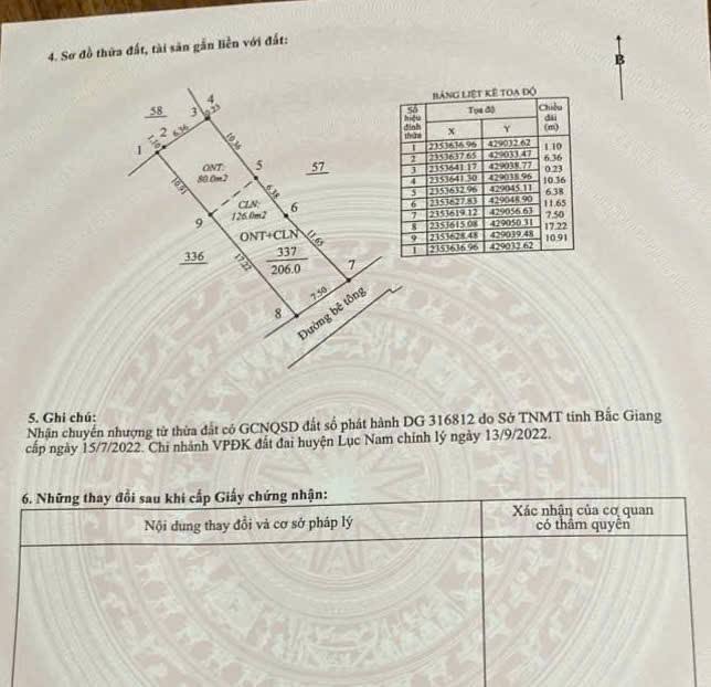 Đất thổ cư thôn Muối, xã Lan Mẫu 206m² giá 1.5 tỷ - Cơ hội đầu tư tuyệt vời!