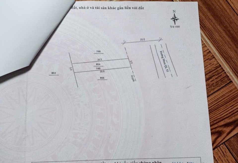 Đất thổ cư 150m² mặt tiền Quốc lộ 55, xã Lộc Thành, giá 4.2 tỷ - Cơ hội đầu tư tuyệt vời!