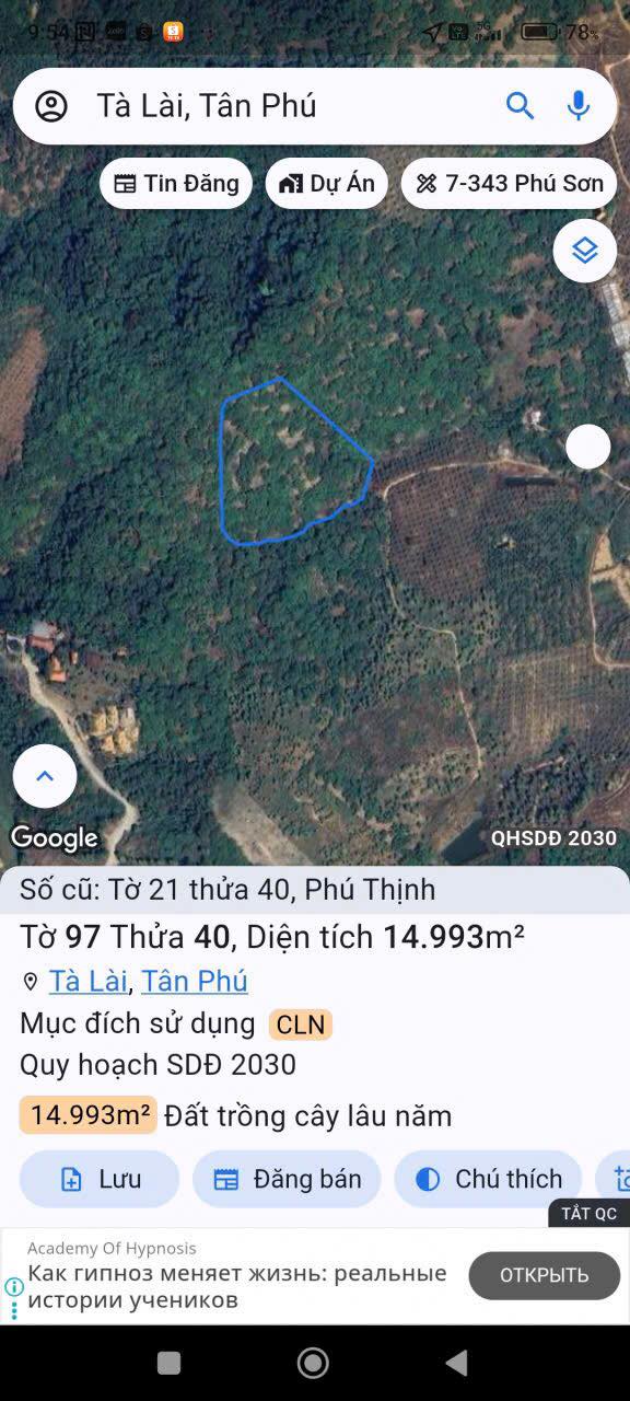 Đất nền Phú Thịnh Tân Phú 14.993m² giá 1.1 tỷ - Sổ hồng chính chủ!