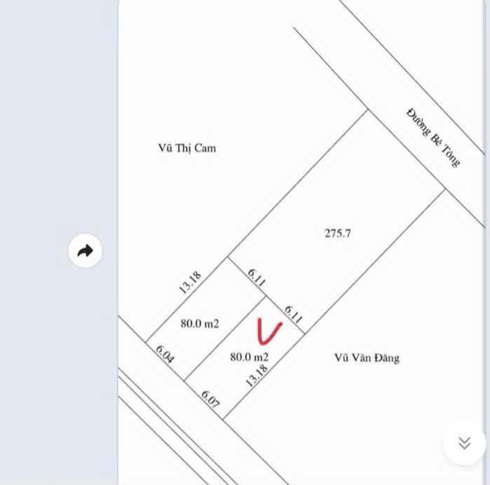 Đất Hương Sơn, Mỹ Đức 80m² giá 1.1 tỷ - Đường rộng ô tô tránh nhau!