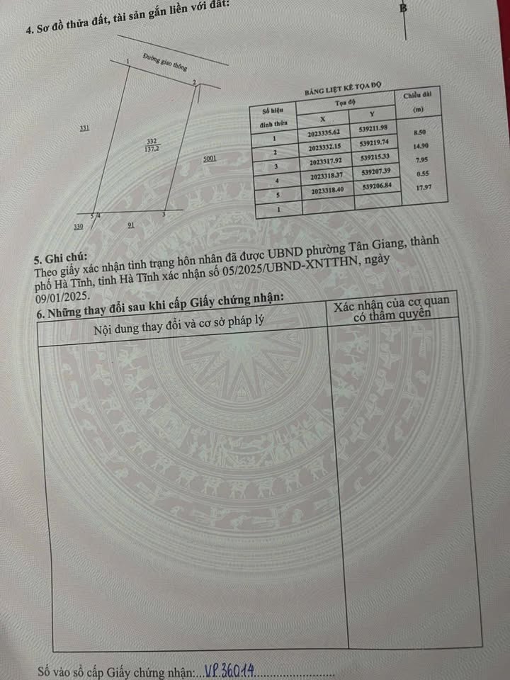 Đất thổ cư Thạch Xuân 137m² giá 760 triệu - Đường bê tông thông rộng