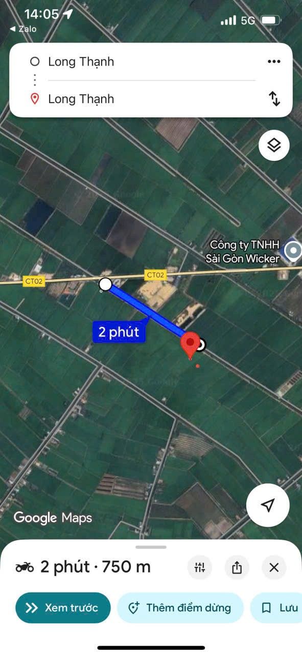 Đất lúa 1,17 mẫu tại xã Long Thạnh, Thủ Thừa - Giá chỉ 5 tỷ, sổ đỏ chính chủ!