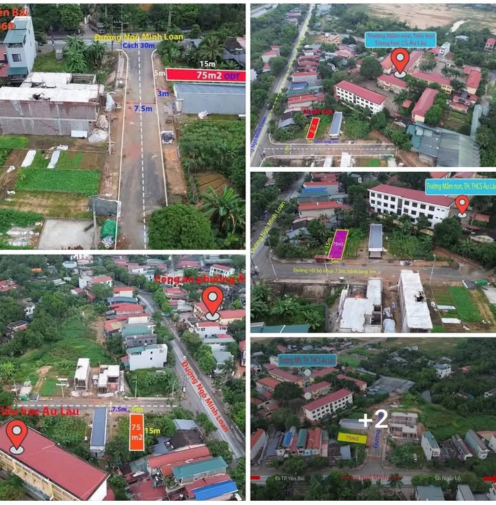 Đất nền chính chủ xã Âu Lâu 75m² giá 1.1 tỷ - Đường nhựa rộng rãi, tiện ích đầy đủ!