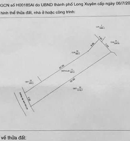 Bán đất thổ cư vườn Mỹ Quý 390m² giá thỏa thuận - Mặt tiền đường Trần Hưng Đạo