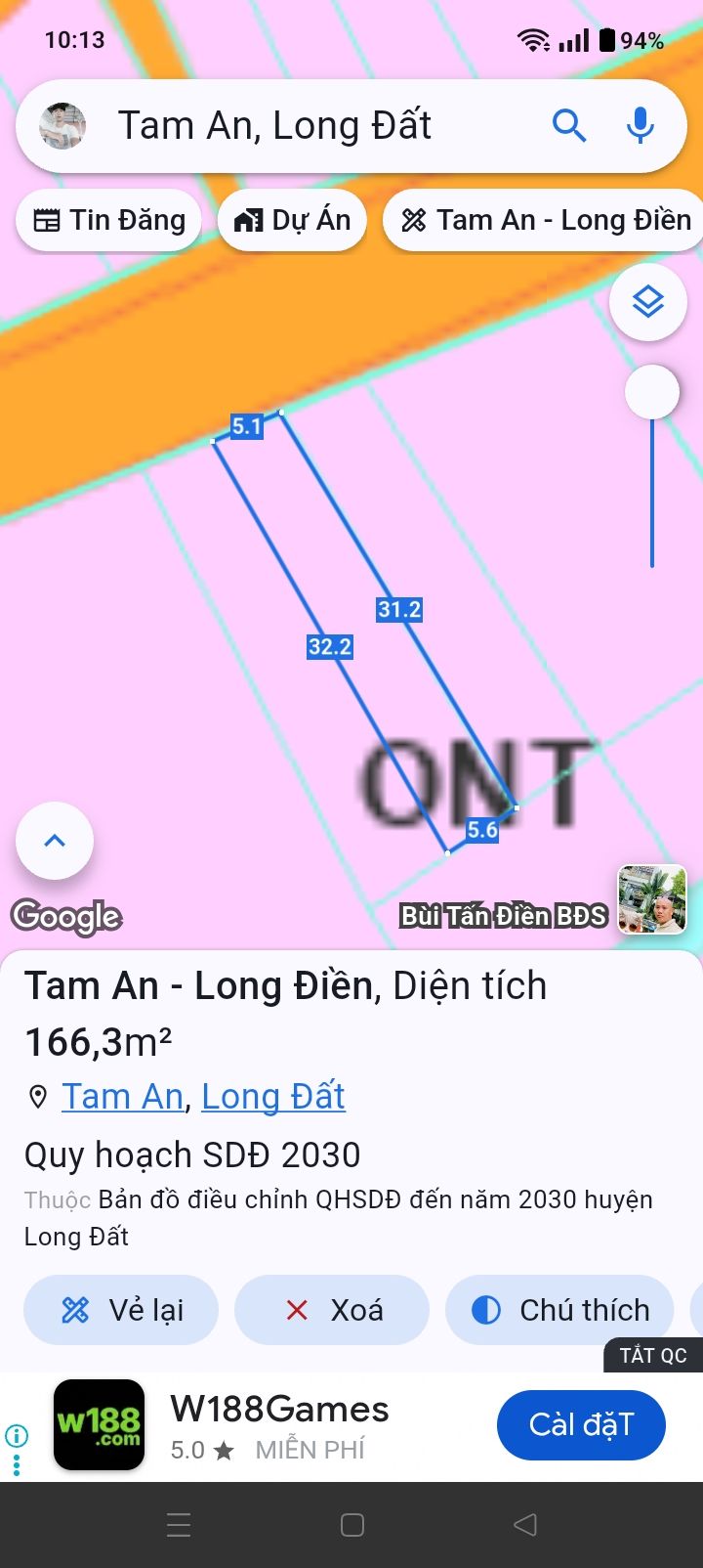 Đất mặt tiền Hương Lộ 14, Tam An, Long Đất, 160m² - Vị trí kinh doanh đắc địa!