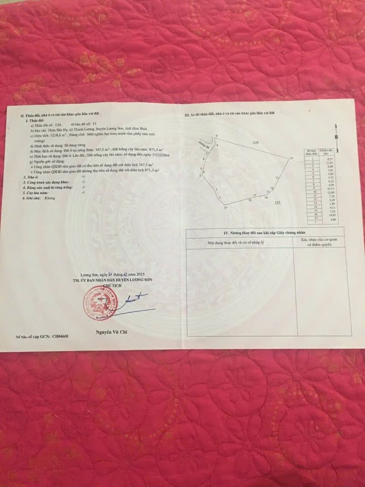 Đất nền Cao Dương, Lương Sơn, Hòa Bình 1218m² - Sổ đỏ chính chủ, gần khu công nghiệp