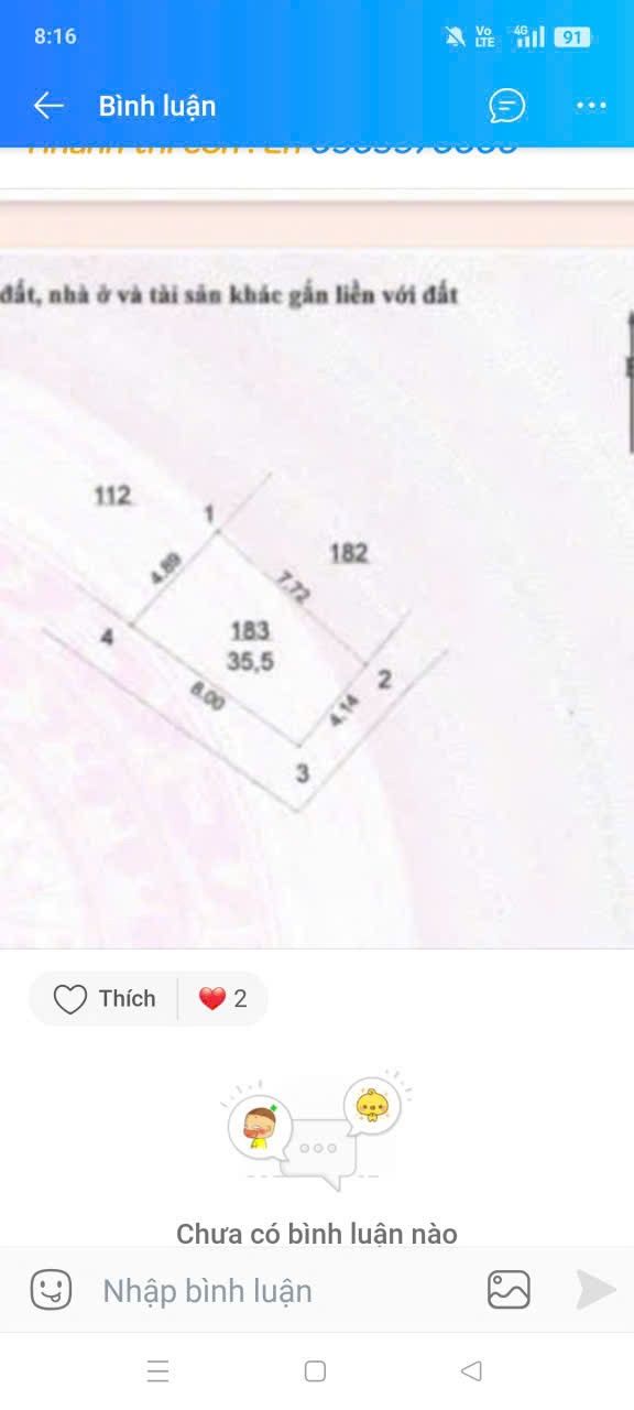 Đất Thượng Cát 35.5m² giá 4 tỷ - Lô góc vị trí đắc địa!