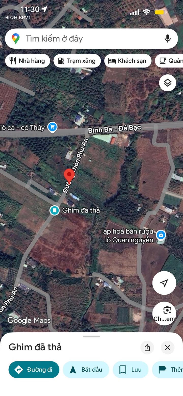 Đất thổ cư Nghĩa Thành, Châu Đức 770m² chỉ 1.27 tỷ - Đầu tư sinh lời!