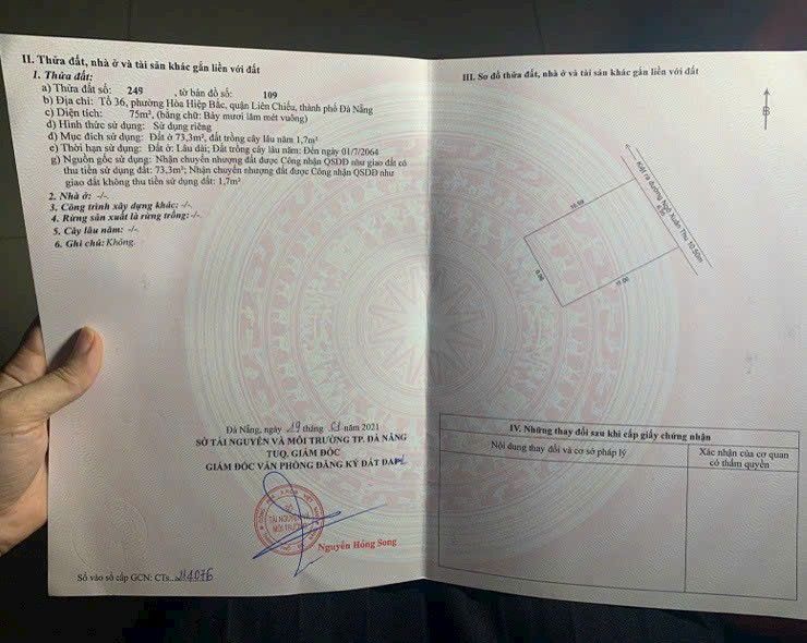 Đất nền đường Ngô Xuân Thu, Đà Nẵng 75m² giá 1.55 tỷ - Đầu tư sinh lời hấp dẫn!