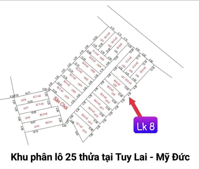 Đất thổ cư tại thôn Đình Lê, xã Tuy Lai, 56.9m² giá chỉ 900 triệu - Chính chủ bán gấp!