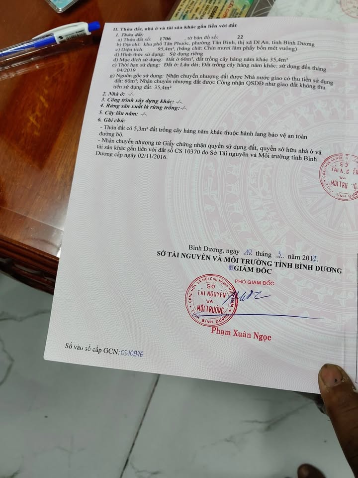 Đất nền Tân Đông Hiệp Dĩ An 95m² giá 2.55 tỷ - Cơ hội đầu tư sinh lời!