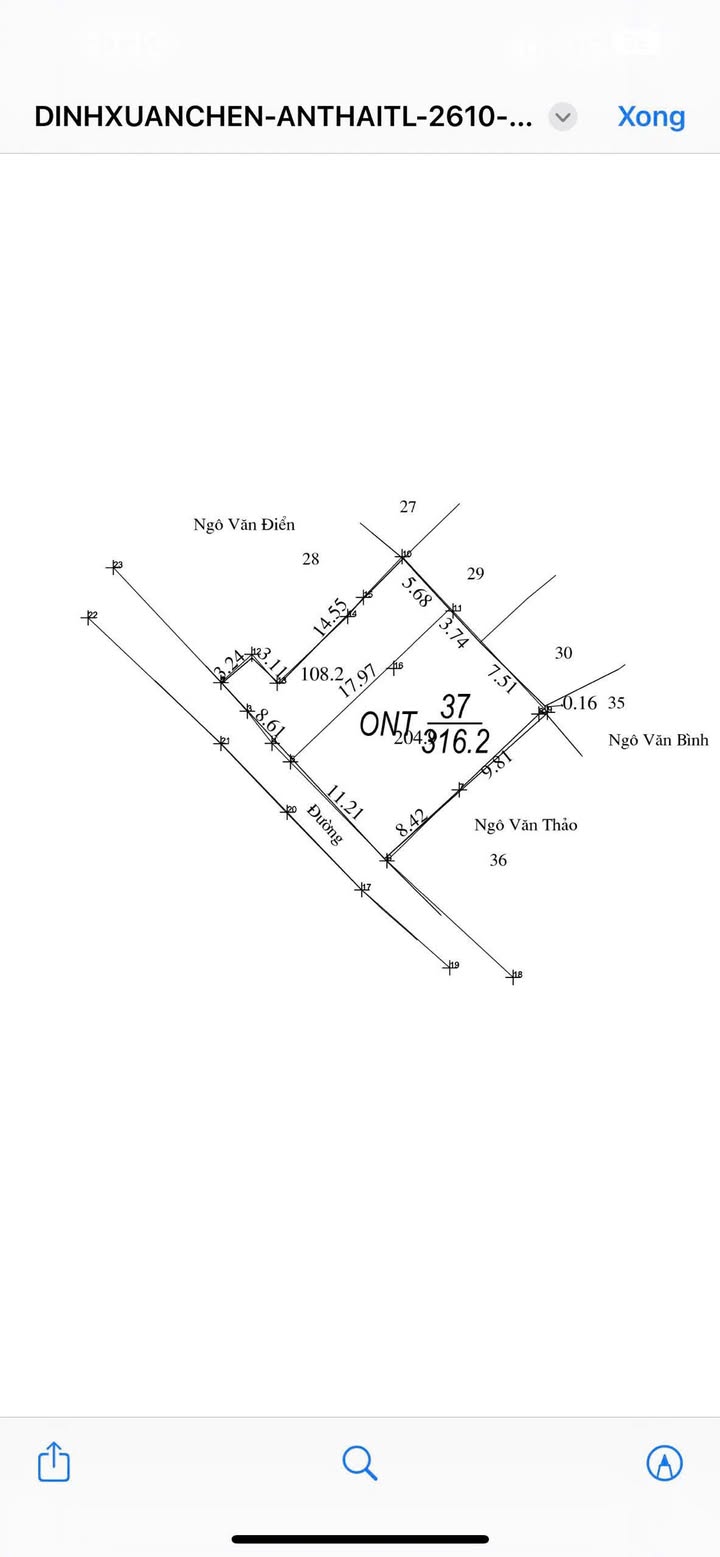 Đất thổ cư 106m² tại An Thái, Ứng Hòa chỉ 1 tỷ - Cơ hội đầu tư tuyệt vời!