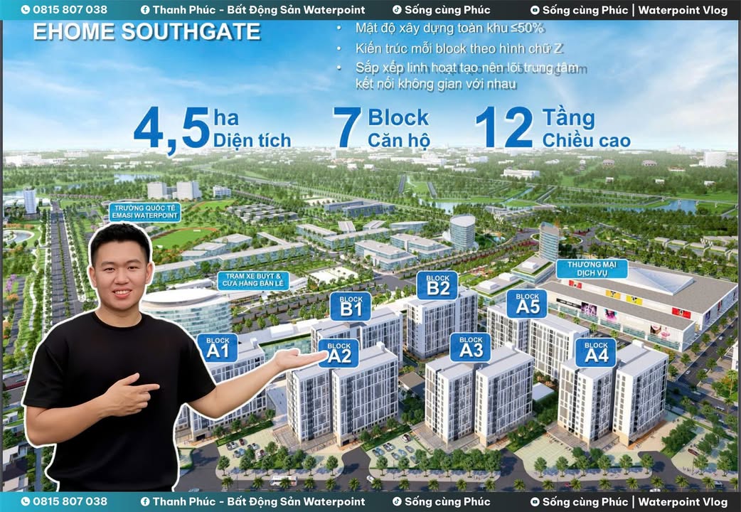 Căn hộ Ehome Southgate Bến Lức 1-2PN giá từ 3 triệu - Tiện ích đầy đủ như Sài Gòn!