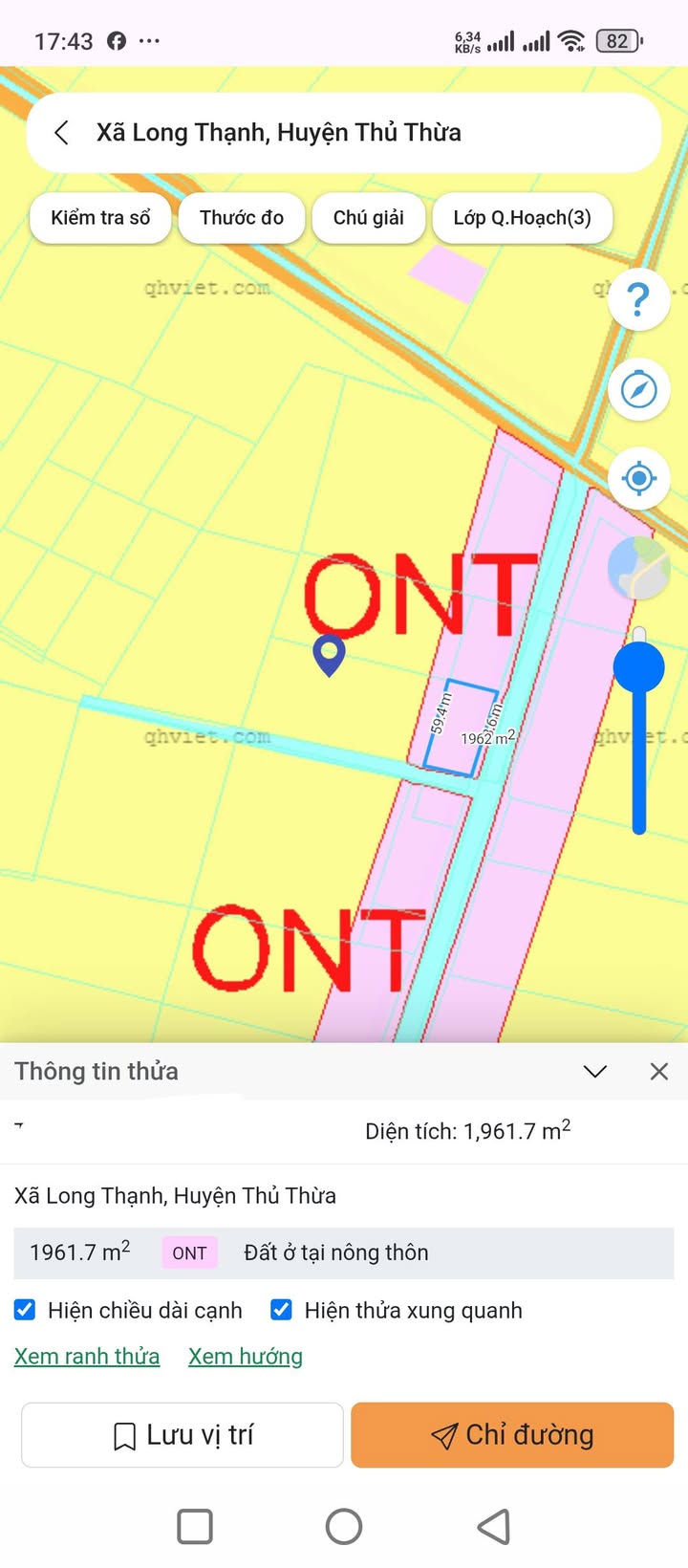 Đất nền Long Thạnh, Thủ Thừa, Long An 19.600m² - Giá chỉ 1.862 tỷ!