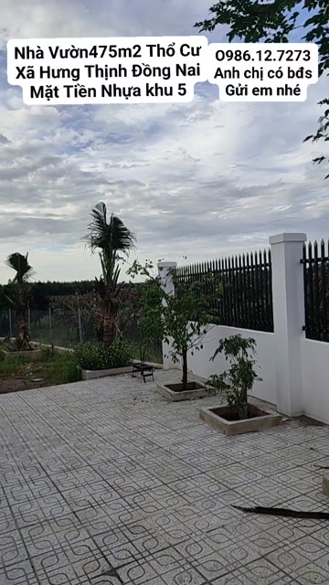 Nhà vườn hiện đại 475m² xã Hưng Thịnh Trảng Bom - Giá chỉ 2 tỷ!