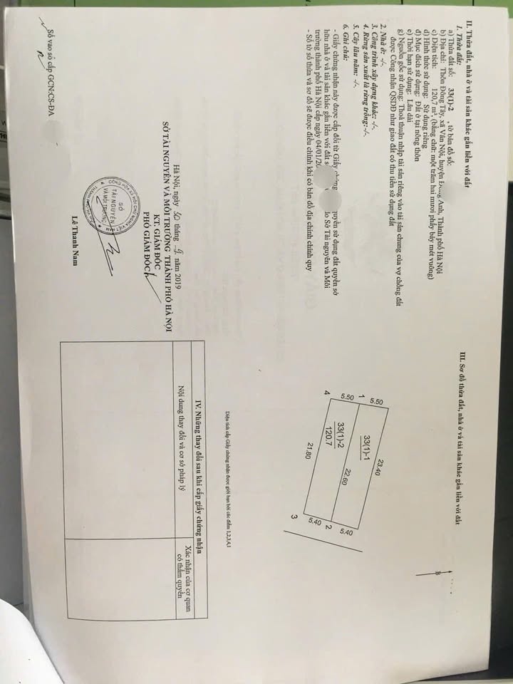 Đất nền Vân Nội Đông Anh 120.7m² - Cơ hội đầu tư hấp dẫn!