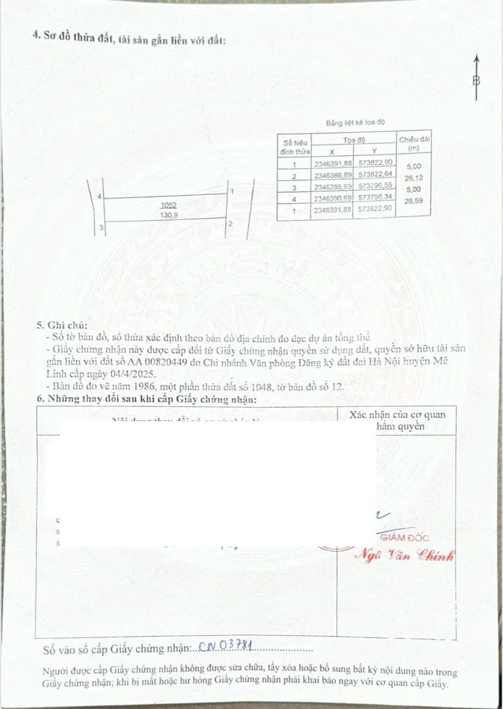 Đất nền chính chủ tại Phú Hữu, Thanh Lâm, Mê Linh 130m² - Sổ đỏ vuông vức, giá chỉ 4x triệu/m²!