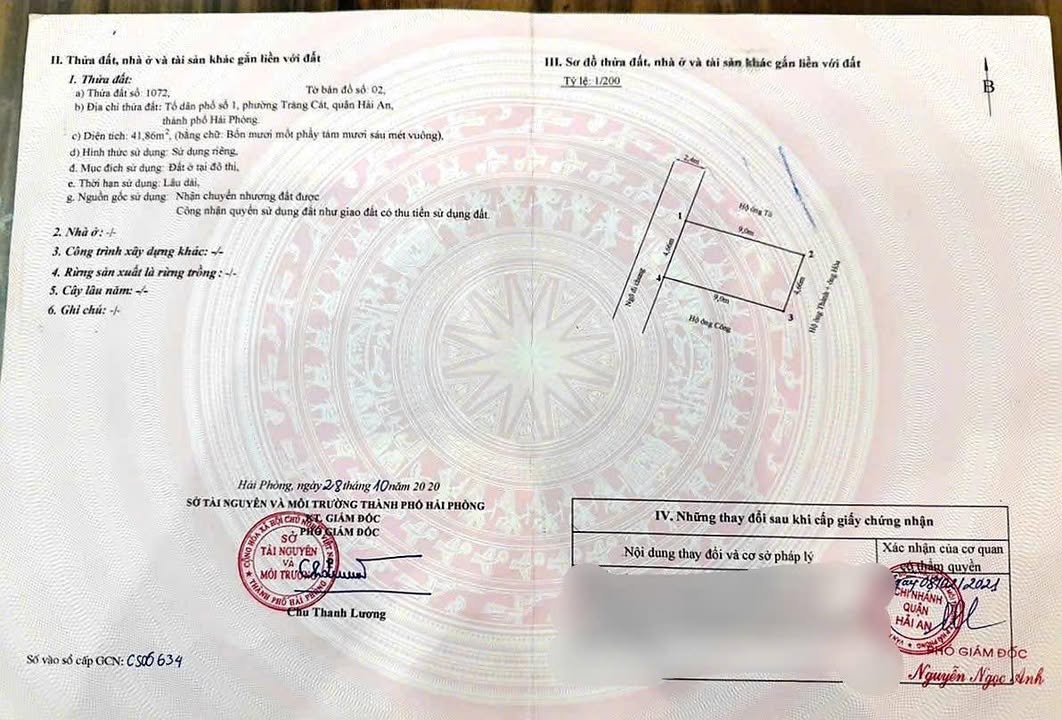 Đất nền Tràng Cát Hải An 42m² giá chỉ 1.3 tỷ - Cơ hội đầu tư tuyệt vời!