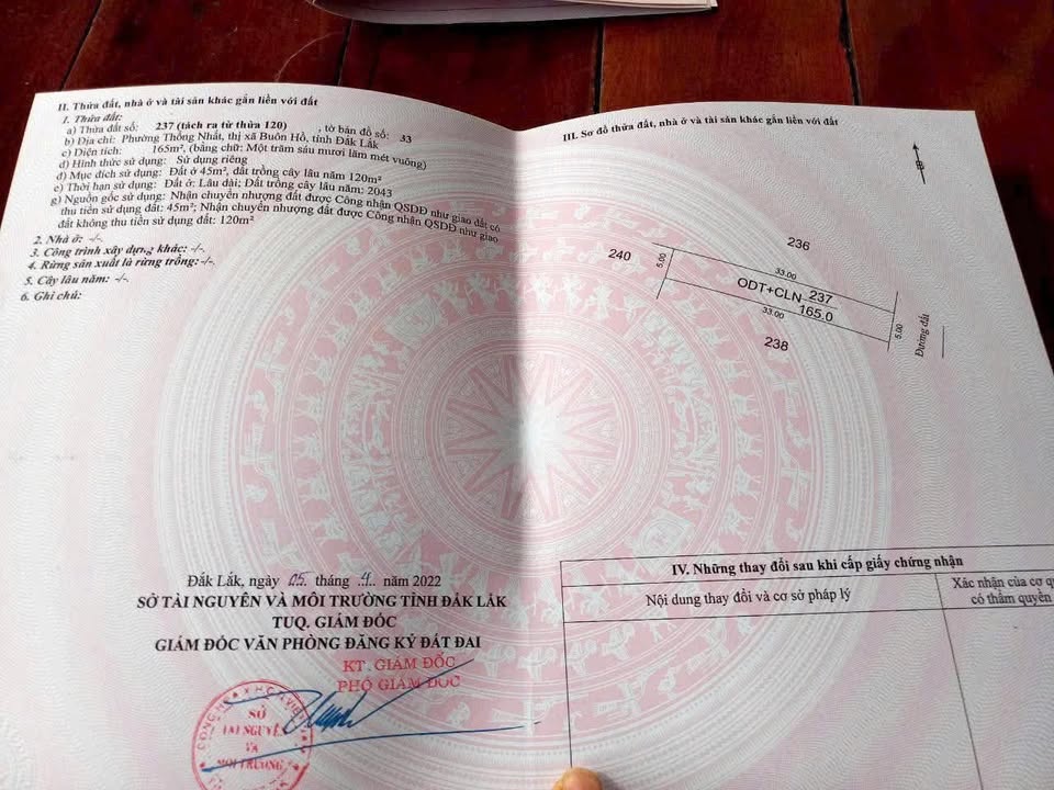 Đất nền Phường Thống Nhất, Buôn Hồ 45m² giá chỉ 350 triệu - Cơ hội đầu tư tốt!