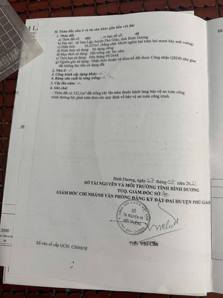 Đất công nghiệp Phú Giáo 1ha giá 1,2 triệu/m² - Đầu tư sinh lời ngay!